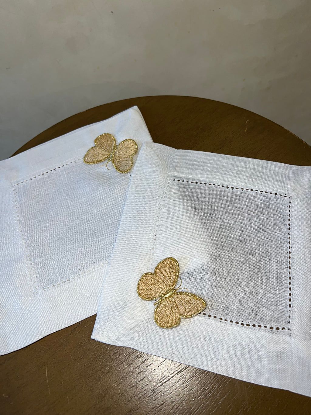 4 Cocteleras mariposa amarillas