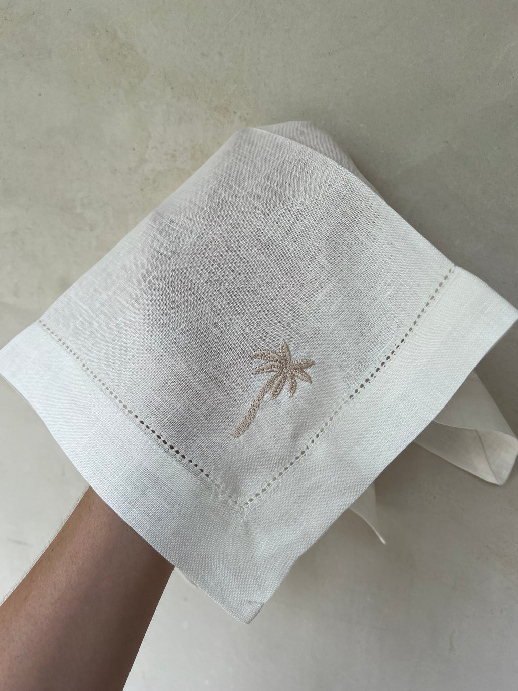 4 Servilletas hueso Palmera