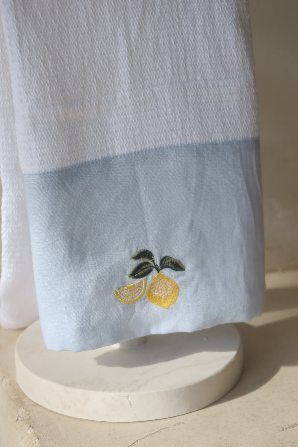 Toalla grande lino con bambú personalizada