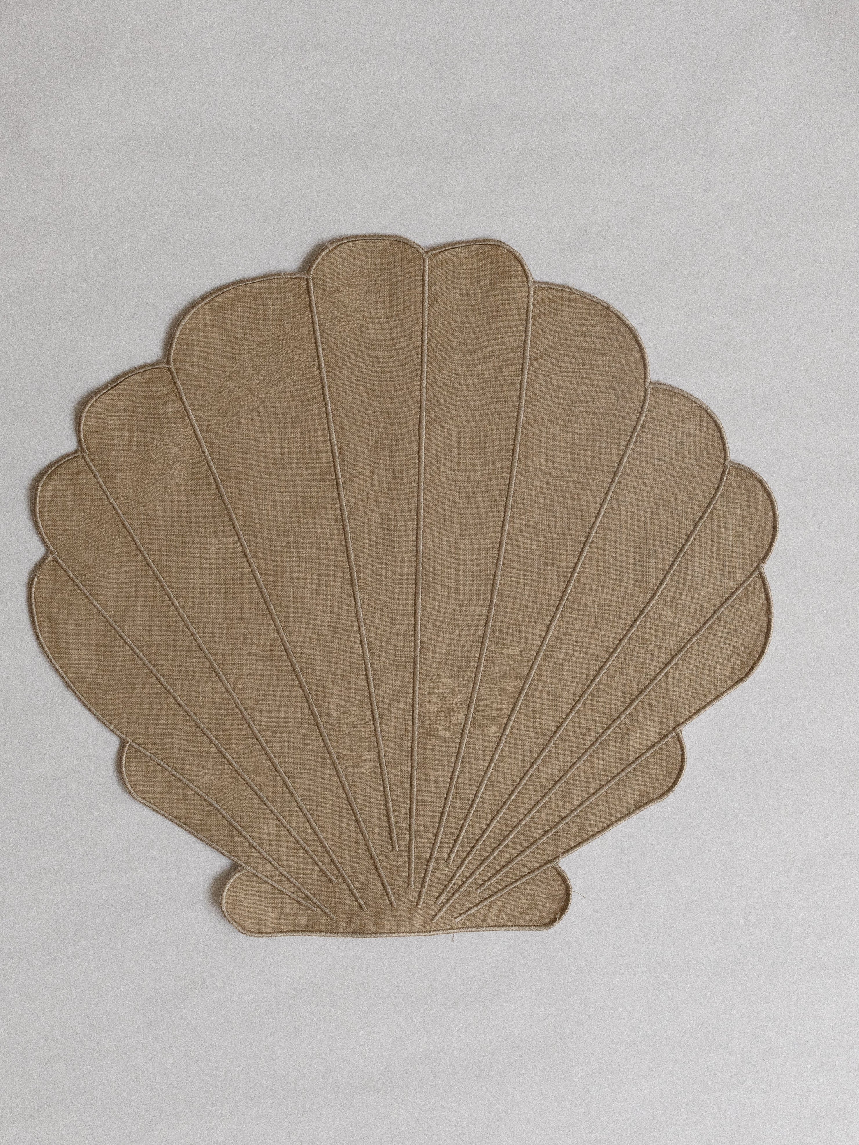 Individuales concha kaki