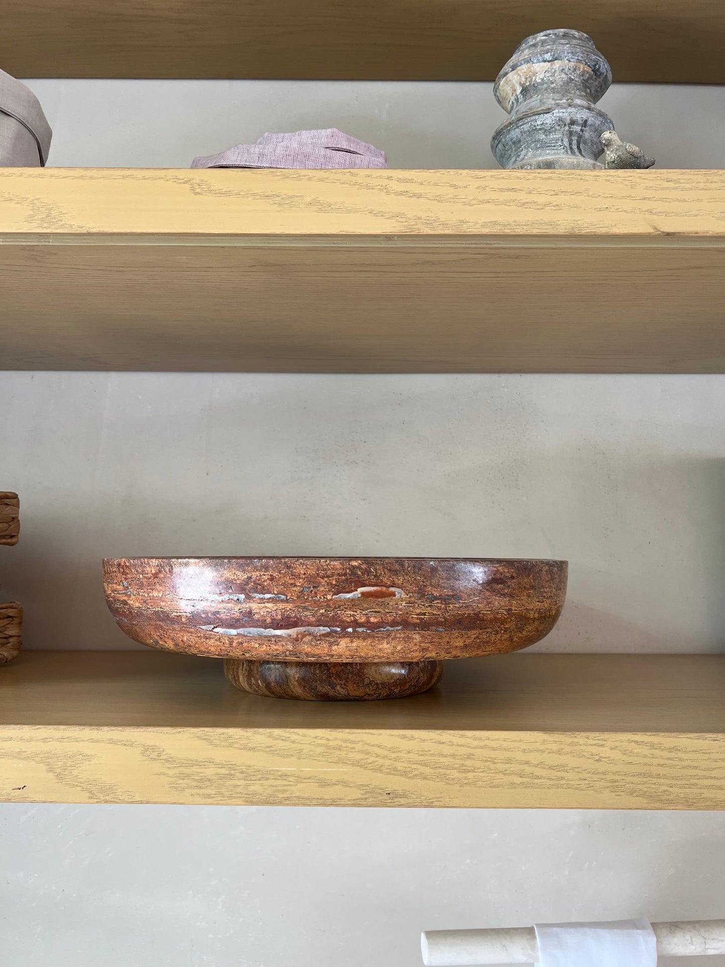 Frutero terracota Mármol exótico. No envíos fuera de Mérida