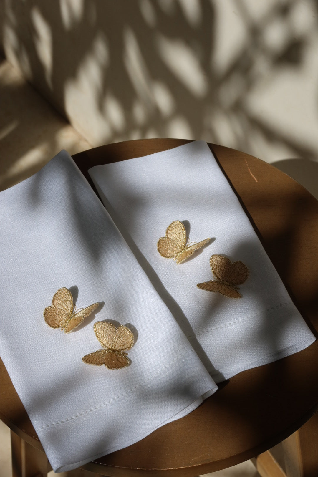 Set toallas de baño Mariposas 3D Amarillas