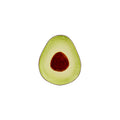 Plato postre aguacate