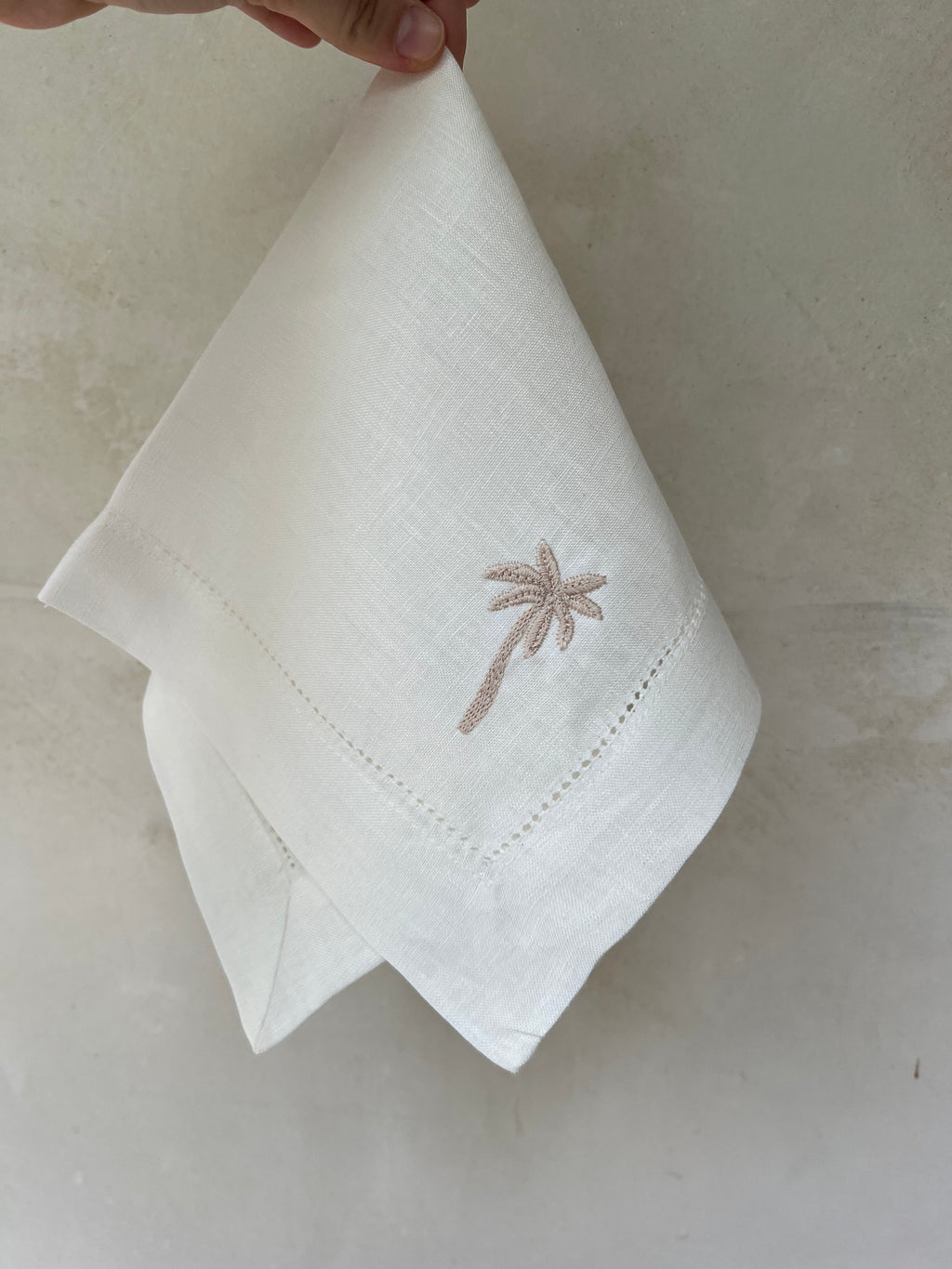 4 Servilletas hueso Palmera