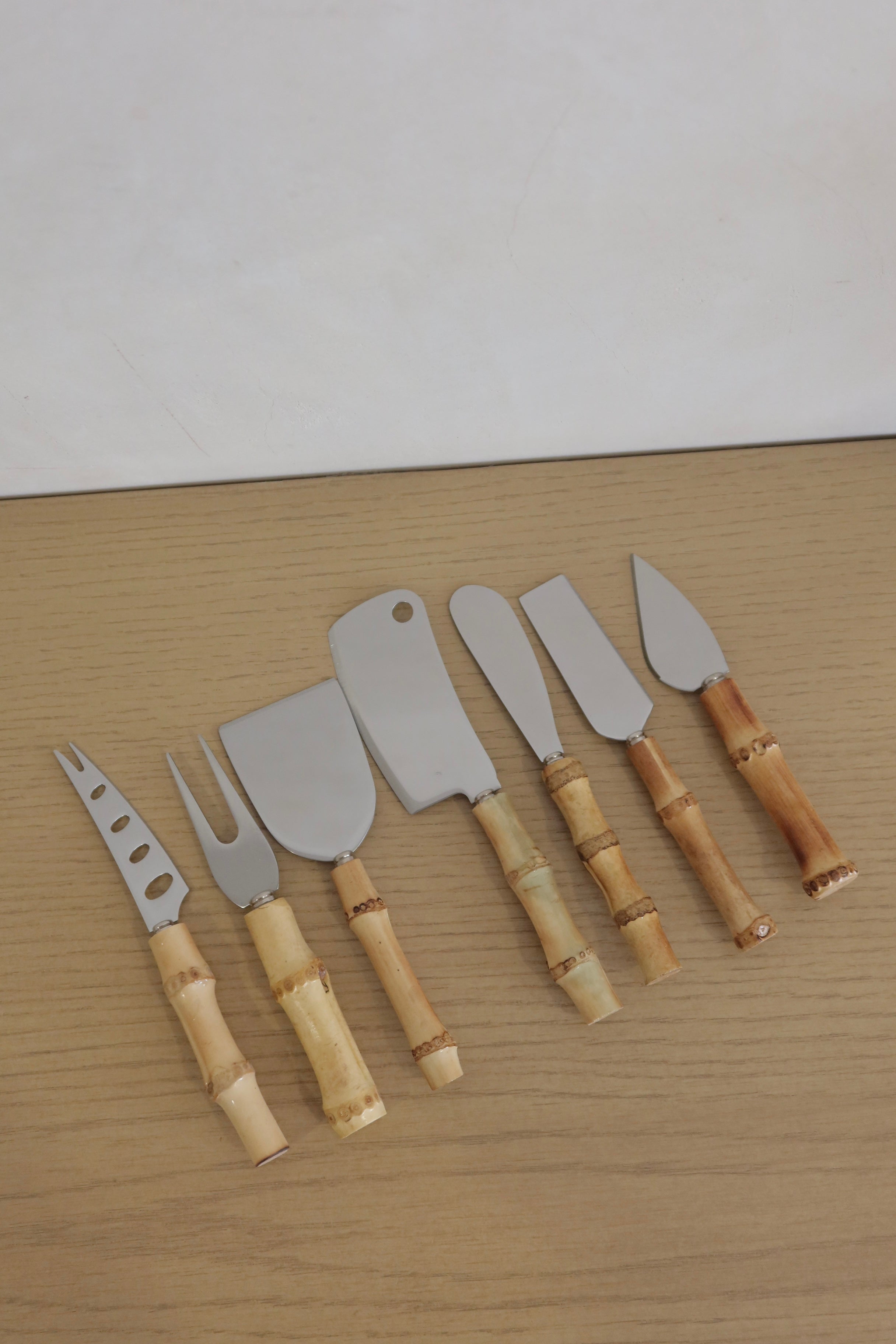 SET 7 cubiertos de servir bamboo