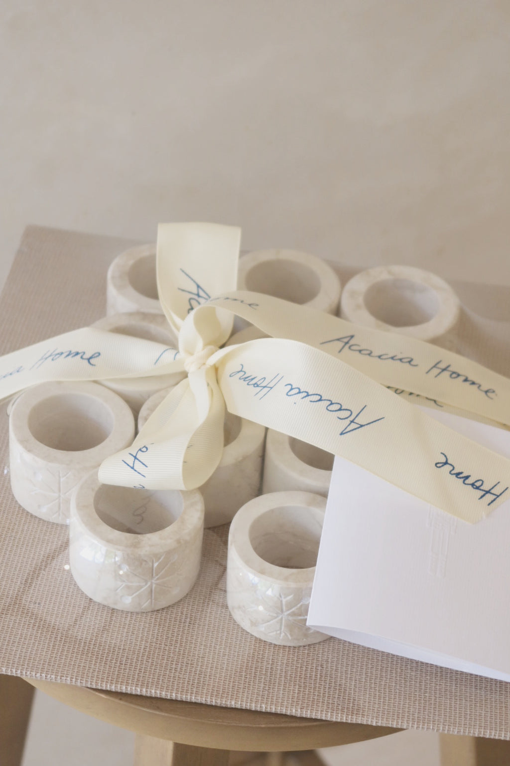 Set de 12 aritos servilleteros