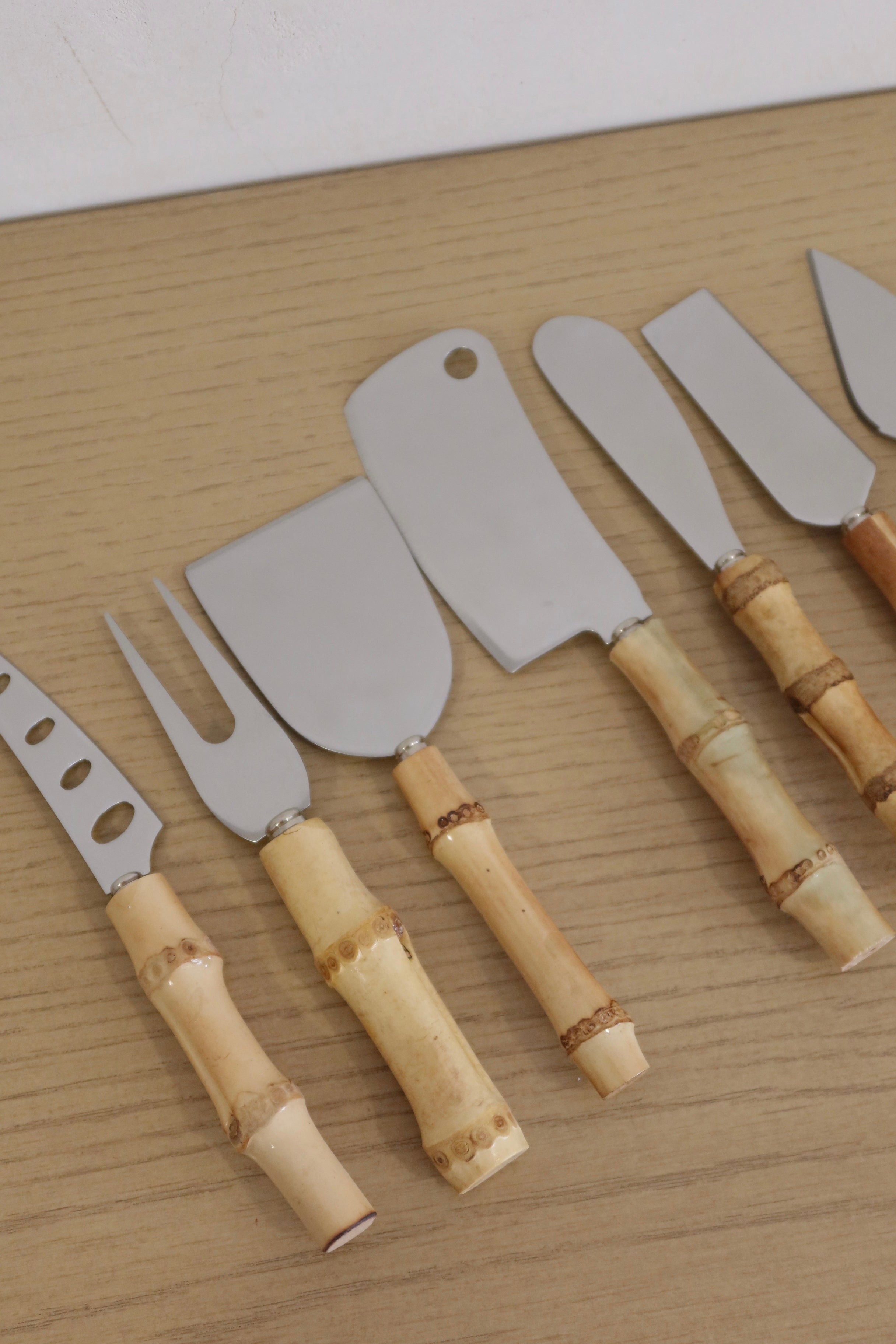 SET 7 cubiertos de servir bamboo