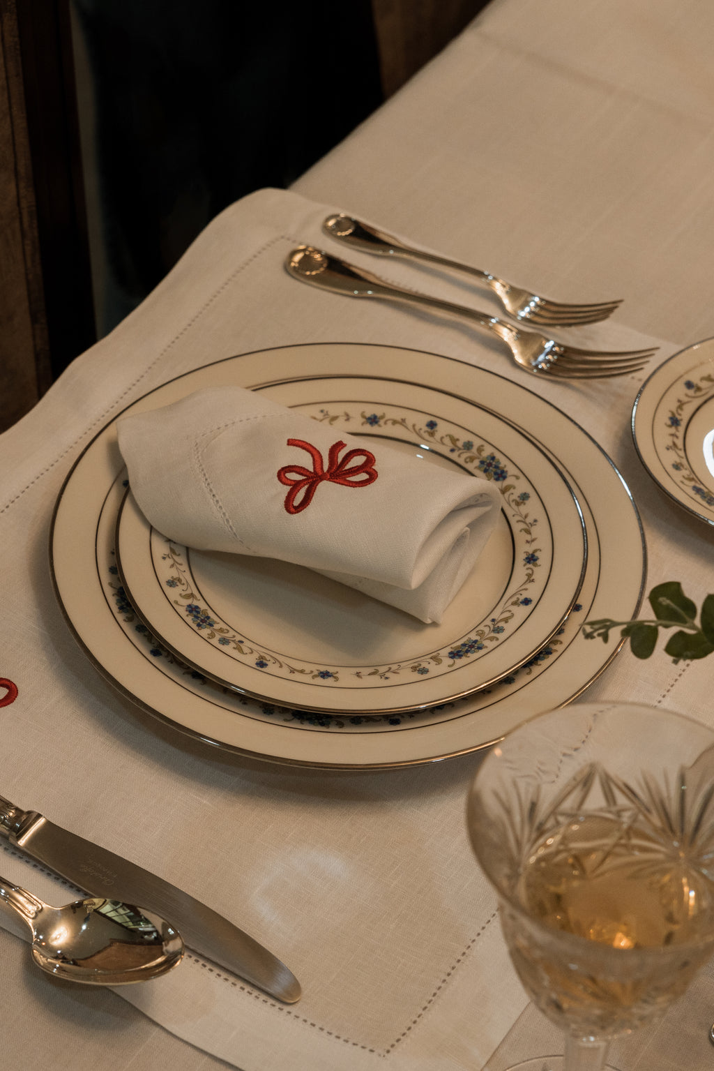 Servilleta lazo rojo