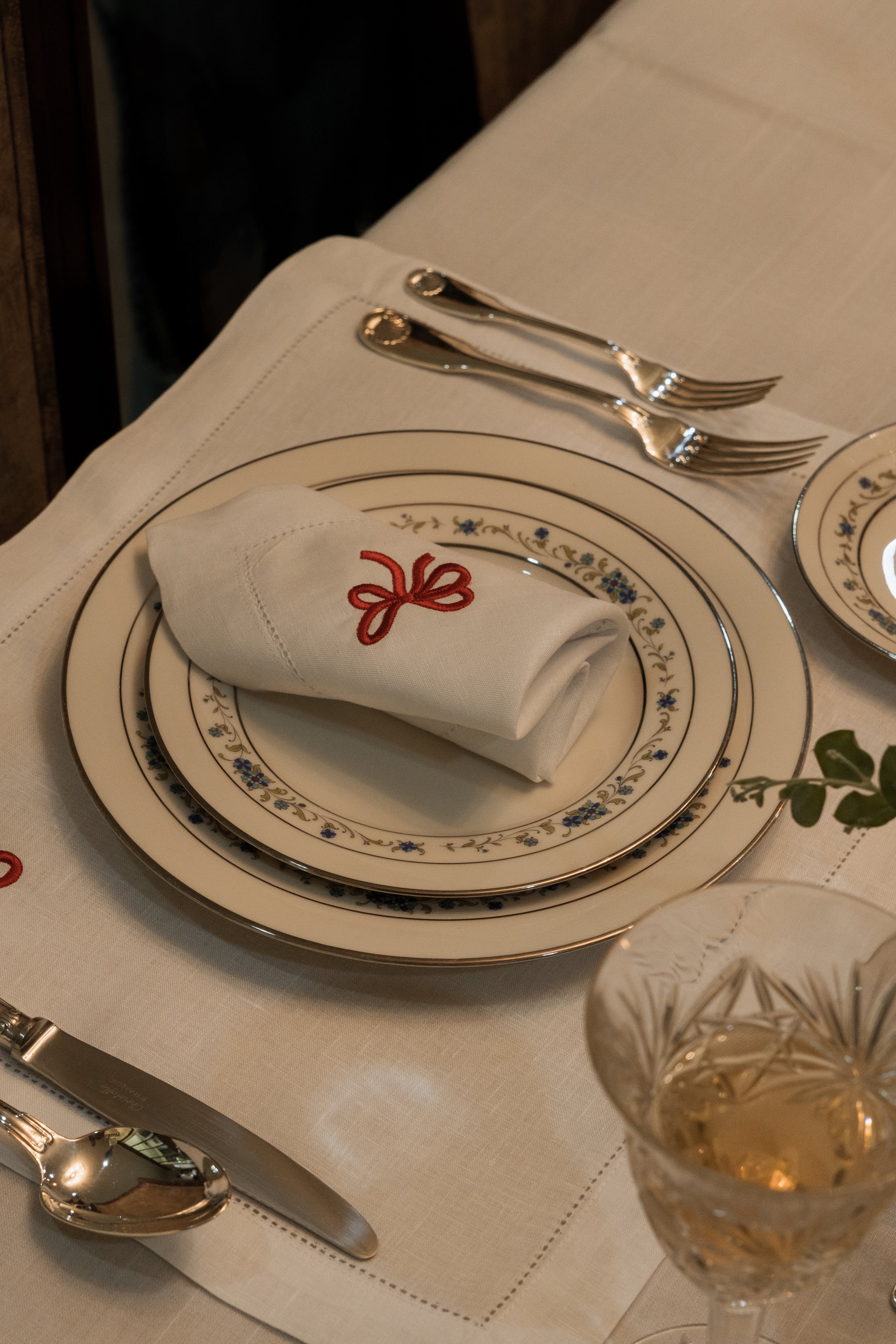 Servilleta lazo rojo