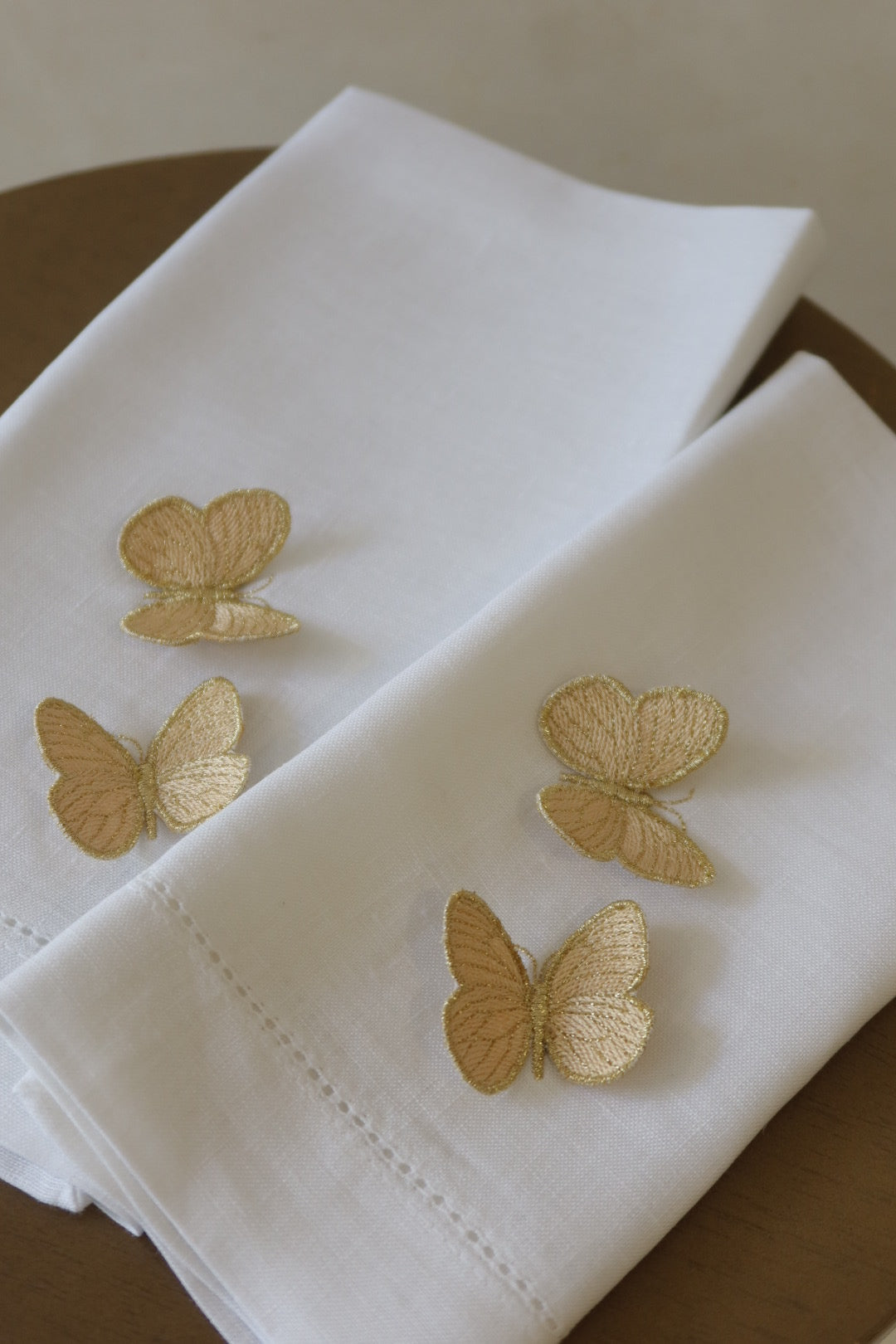 Set toallas de baño Mariposas 3D Amarillas