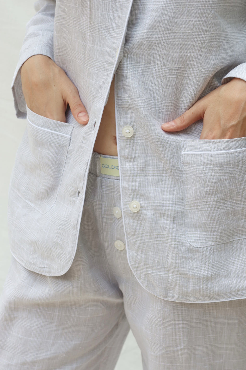 Pants and Long Sleeve Grey checks