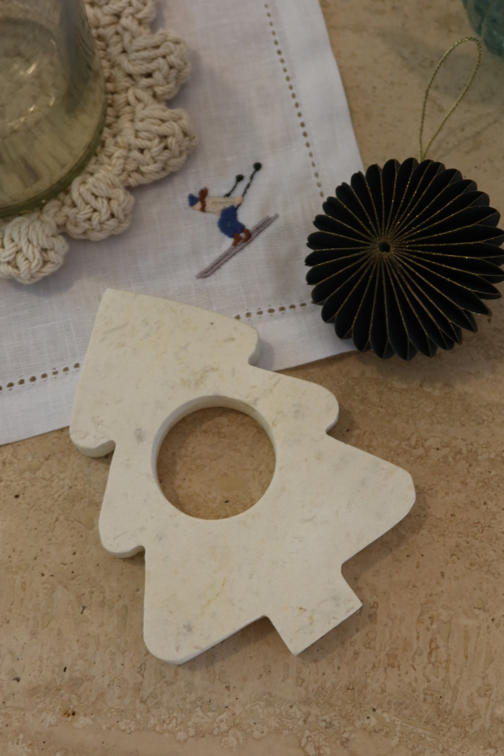 Set de 4 aritos pino