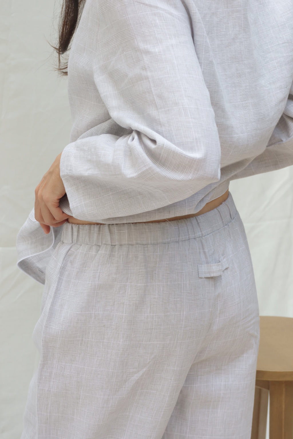 Pants and Long Sleeve Grey checks