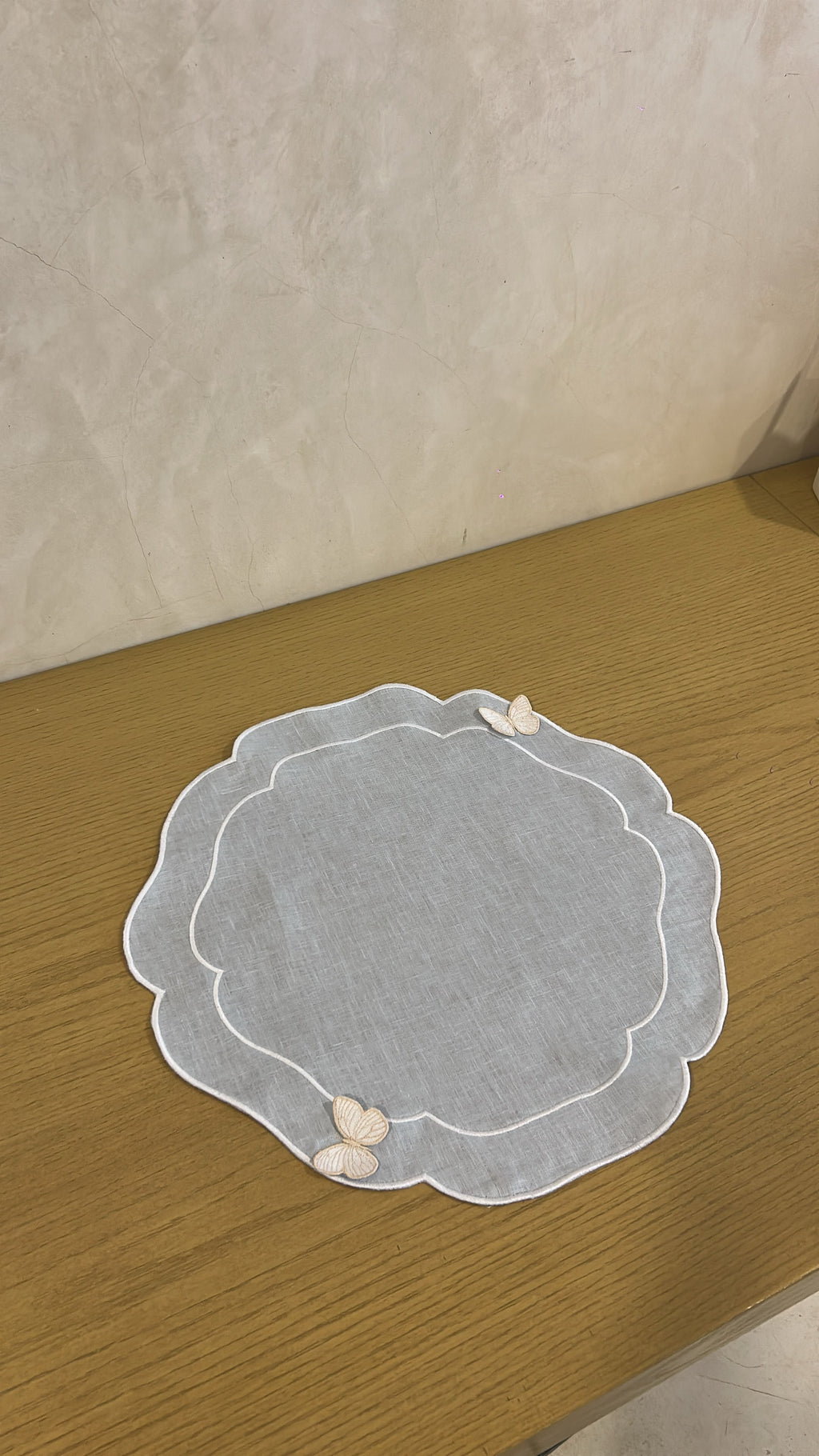Individuales con mariposa 3D