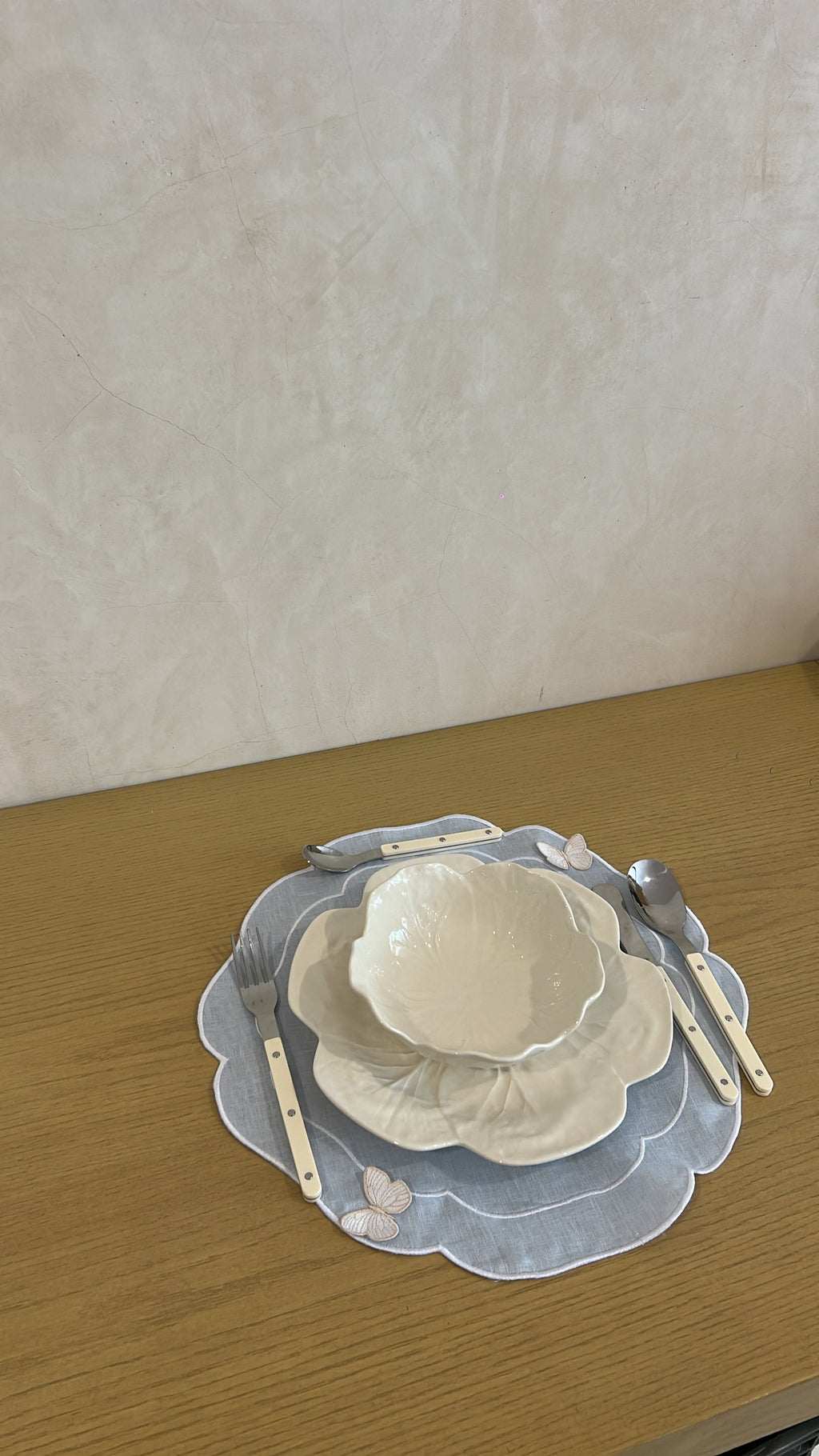 Individuales con mariposa 3D