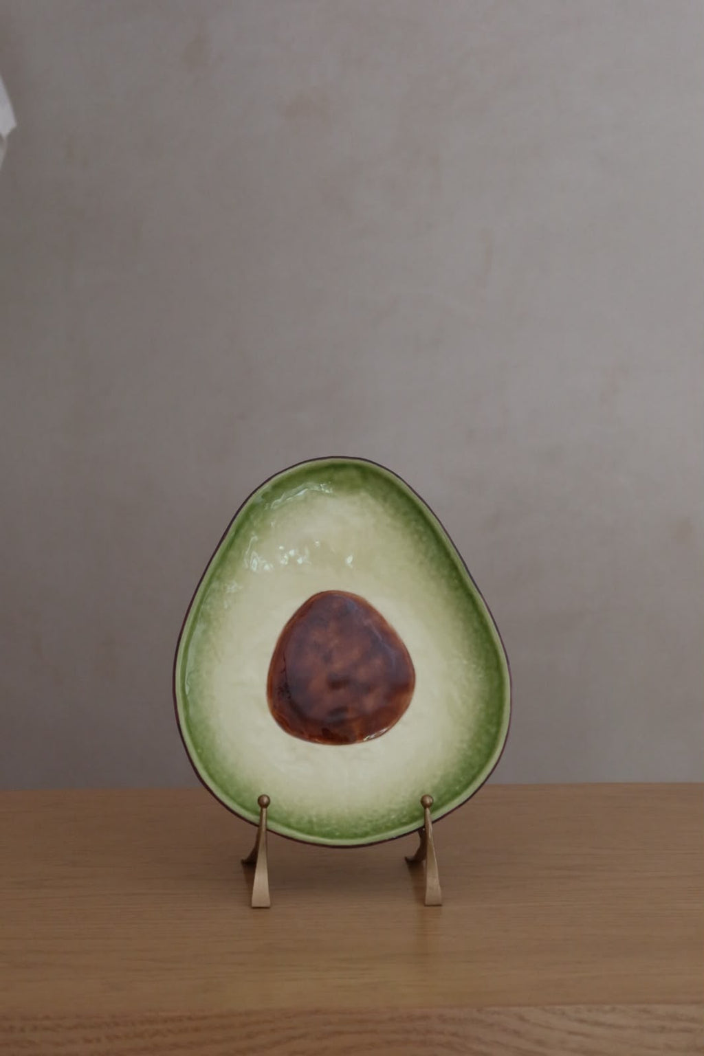 Plato postre aguacate