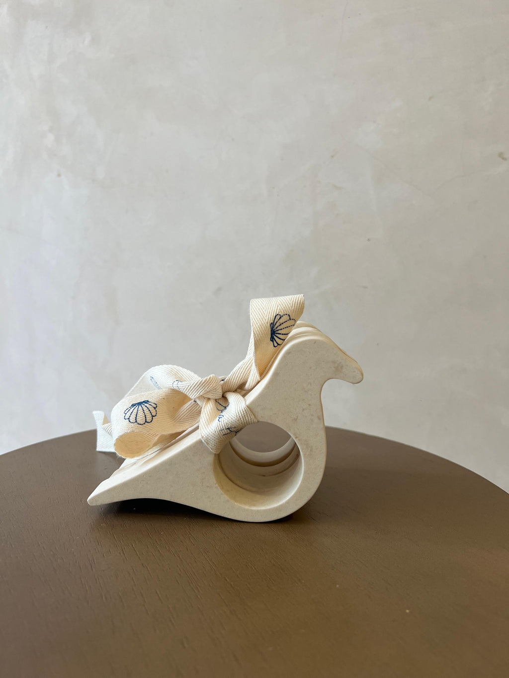 Set de 4 aritos para servilleta pajaritos